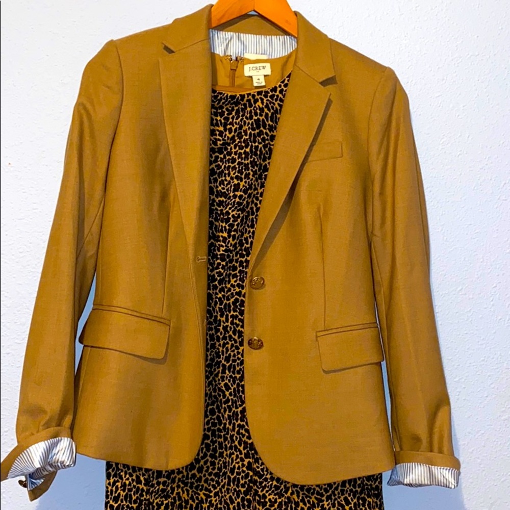 Leopard print J. Crew dress